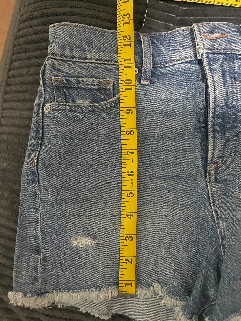 Express Light Blue Denim Cutoff Shorts